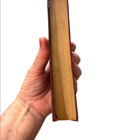 Antique 1920 Red Leather UK Collins Poetical Works of Robert Burns Gold Letter - Picture 10 of 16